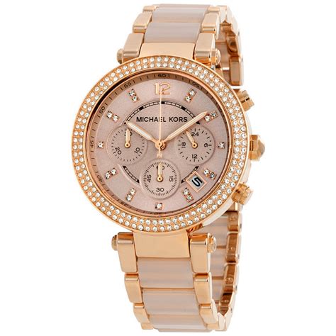 michael kors watch parker rose gold|michael kors parker rose gold.